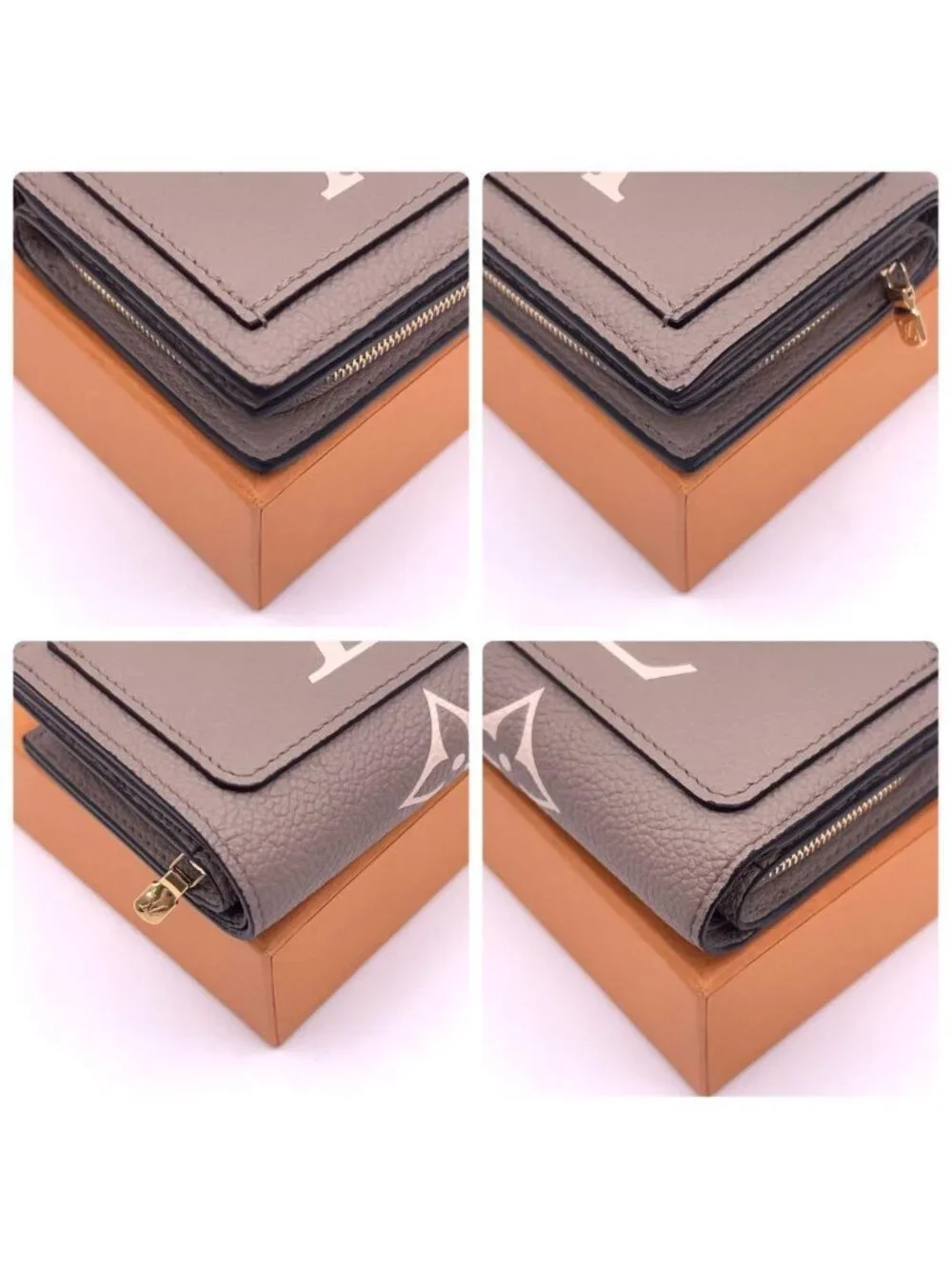 Louis Vuitton Monogram Empreinte Bicolor Clair Bifold Wallet